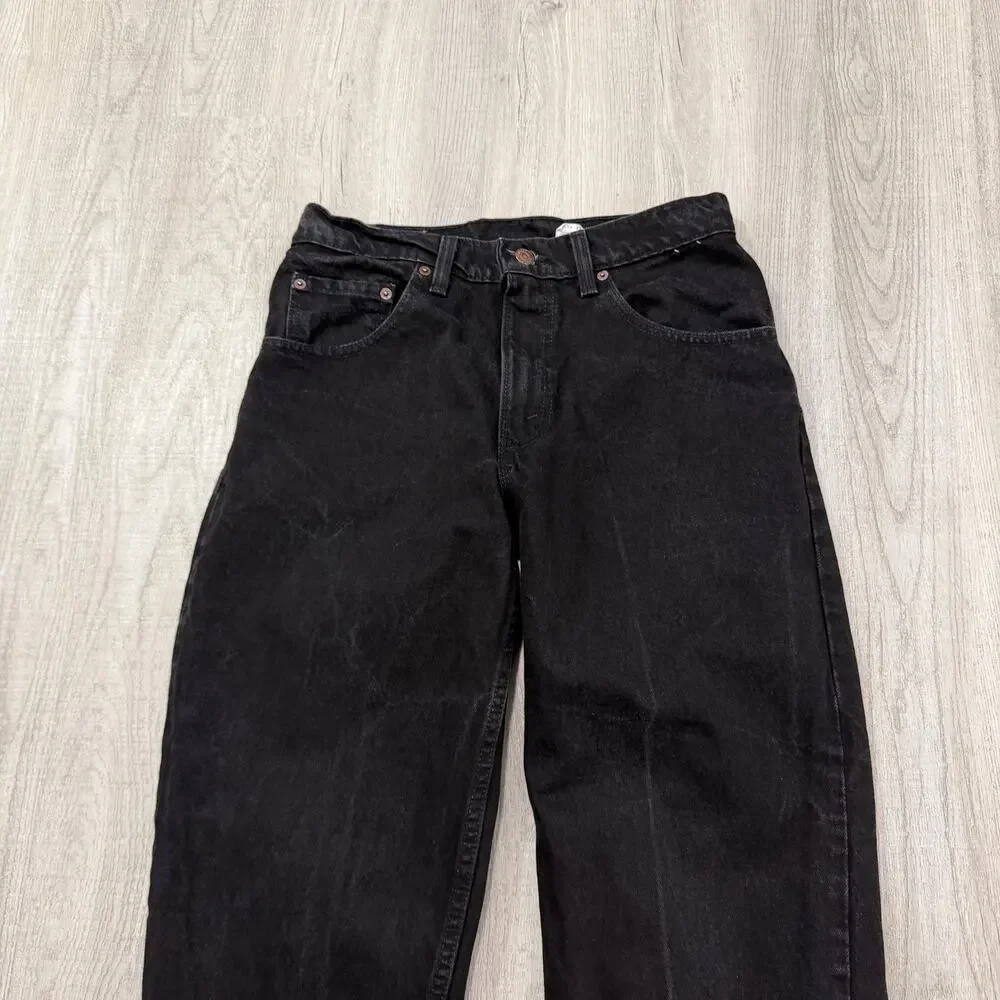Vintage Levis 560 Loose Fit Tapered Leg Jeans Men's 31x30 Black USA Made 1994